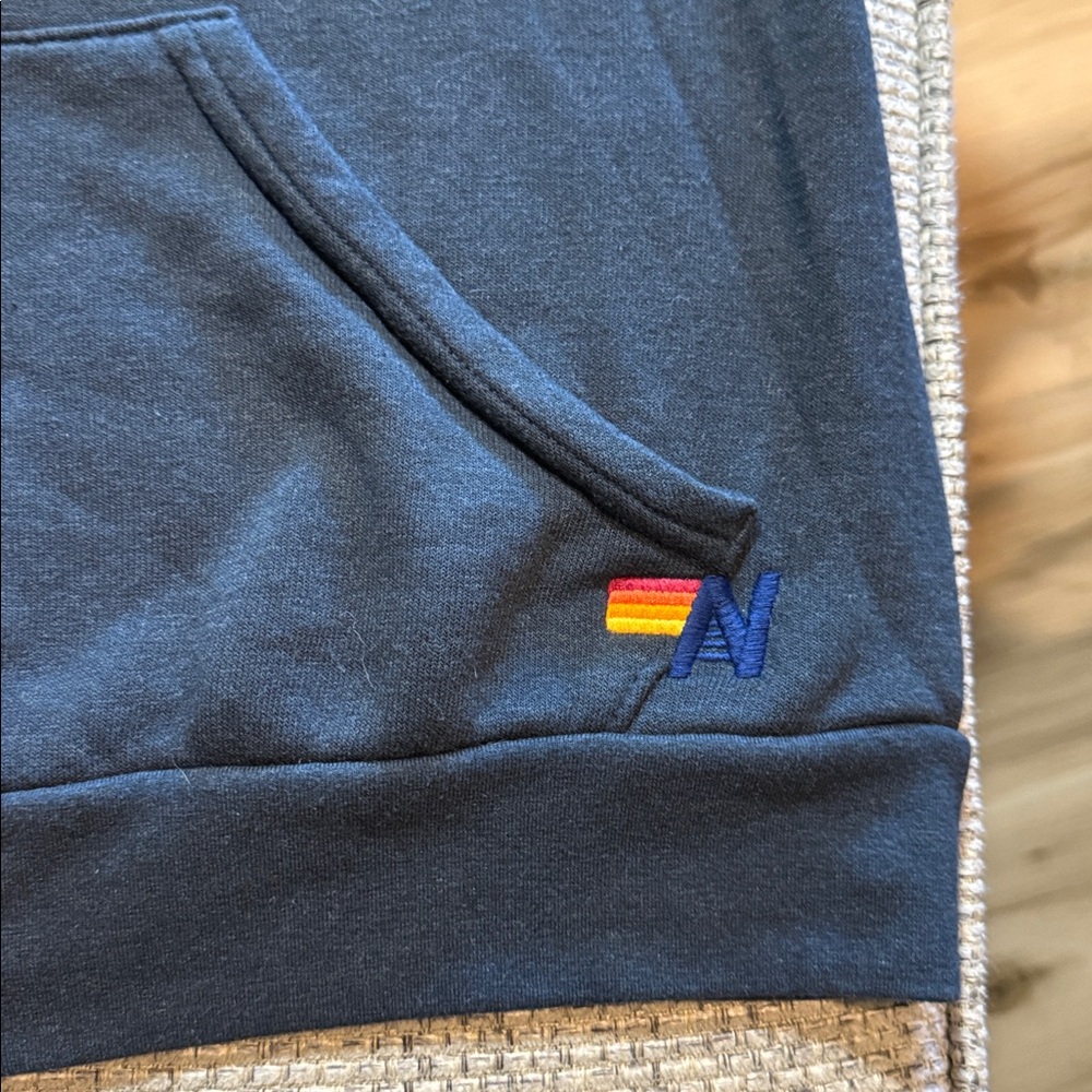 RARE Aviator Nation Sunburst Full‎ Zip Hoodie Charcoal Unisex Large - Picture 6 of 7
